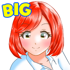 Chatter Girl <BIG Stickers>