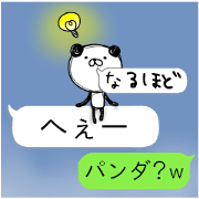 Talk in funny panda