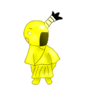 It is the sticker of the golden samurai