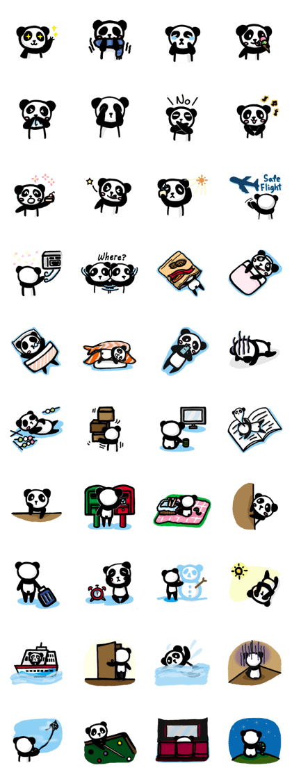 Unsociability Panda & Clingy Caterpillar