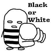 I'll wear black-and-white