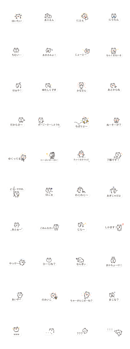 Okinawa Chat Bubble Slang Bear
