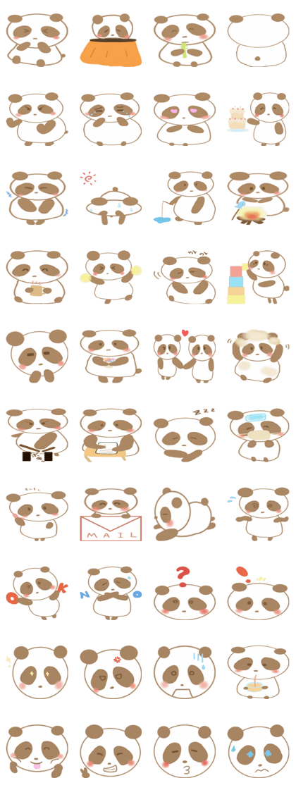 panda sticker love