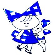 Little Ribbon Girl Blue