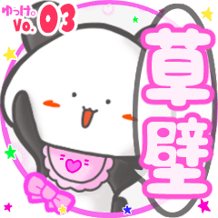Panda's name sticker MY130720N23