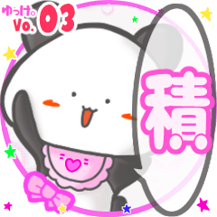 Panda's name sticker MY130720N01