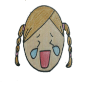 Cute round face girl