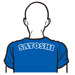 T-shirt bald man SATOSHI