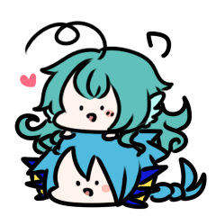 Blue-san and blue-green's