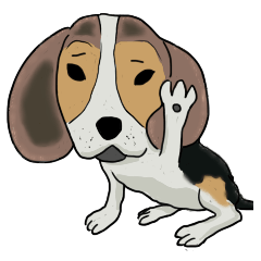 Cheeky beagle dog MINTON