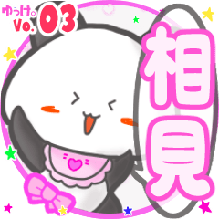Panda's name sticker MY130720N22