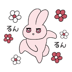 Rabbit stickers for everyday use