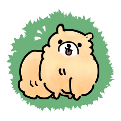 DOG Pomeranian's daily sticker