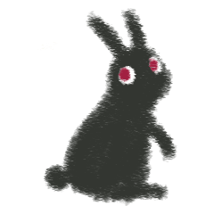 Little Black Rabbit Mofu.