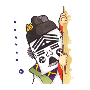 Stickers of Bugaku for Gagaku lovers