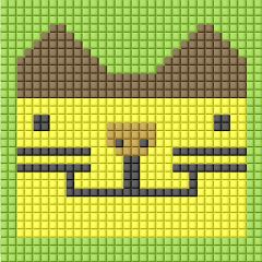 8-bit pixel Castella Cat