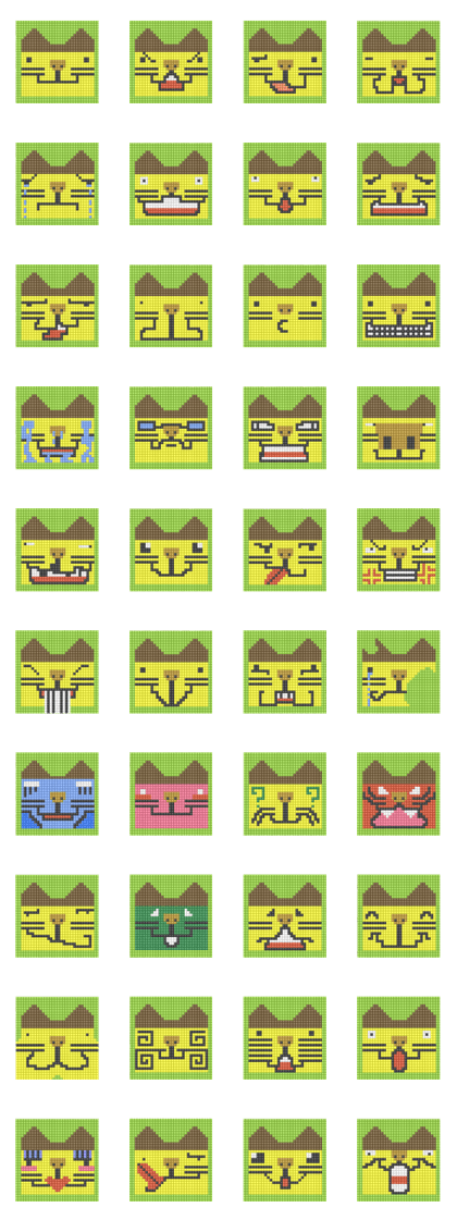 8-bit pixel Castella Cat