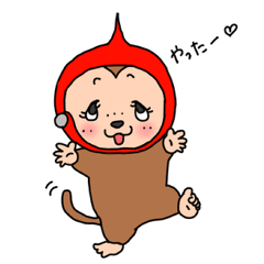 Red cap monkey JP
