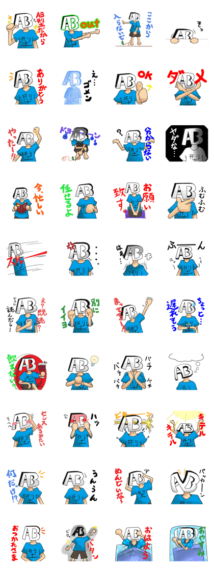 Blood type AB type