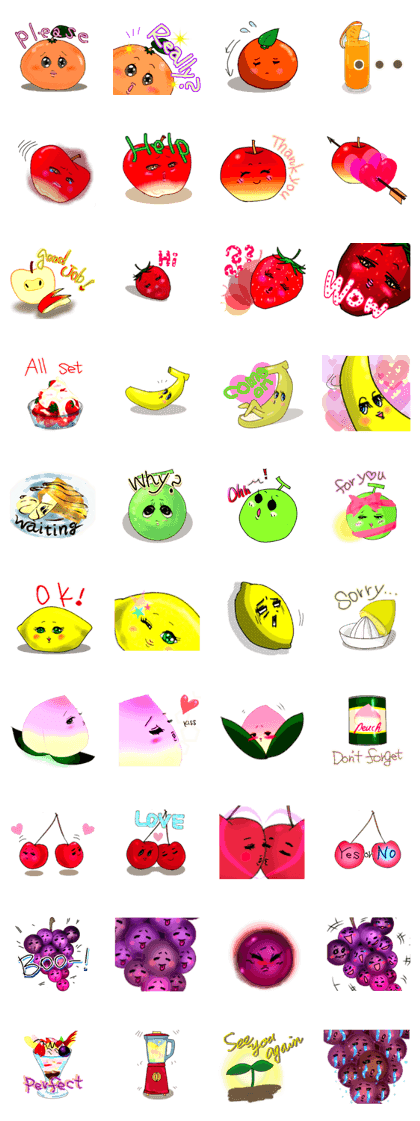Sweet fruits