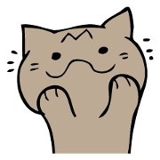 M Cat Sticker