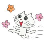 Fun cat sticker