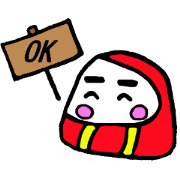 a cute Japanese DARUMA