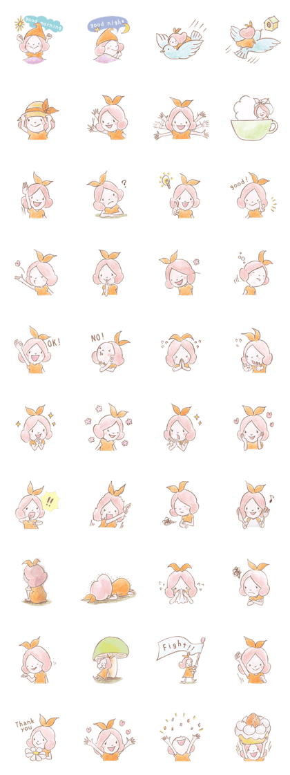 Small fairy of pink hair