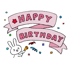お誕生日を全力で祝うえんぴつうさぎ Line スタンプ Line Store お誕生日を全力で祝うえんぴつうさぎ Line スタンプ Line Store