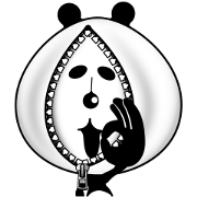 The panda of the century! Zipper panda