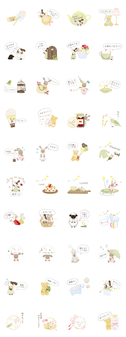 Spring color Rabbits