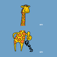 Giraffe LONG LONG Stickers