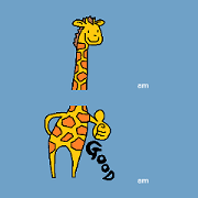 Giraffe LONG LONG Stickers