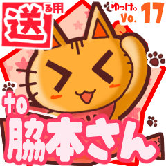 Cute cat's name sticker2 MY150720N21