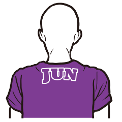 T-shirt bald man JUN