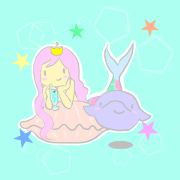 a marmaid and dolphin