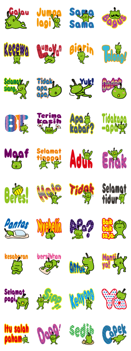 Easy Indonesian language (frog samurai)