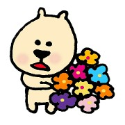 Ugly bear loosely cute sticker of Bell