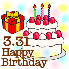 Big happy birthday 3-1-31