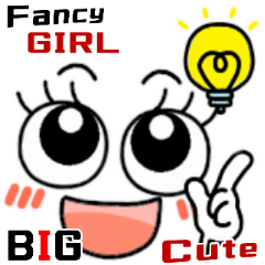 Cute Fancy GIRL Pop Stylish BIG Sticker