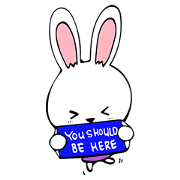 Cute Rabbit enjoy life
