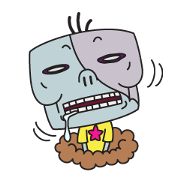 Zombie in the grave