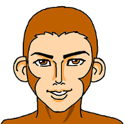 Handsome too monkeys