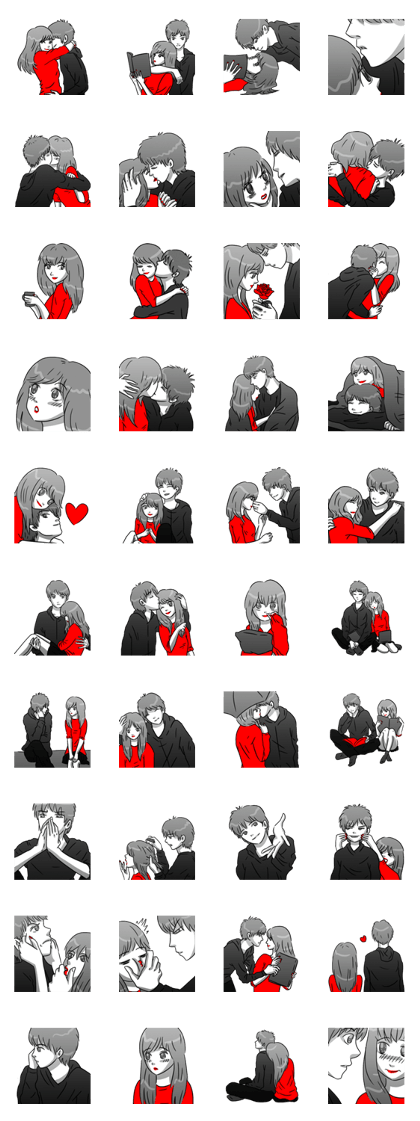Manga couple in love 3