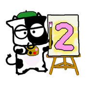 Sticker of the cow 2
