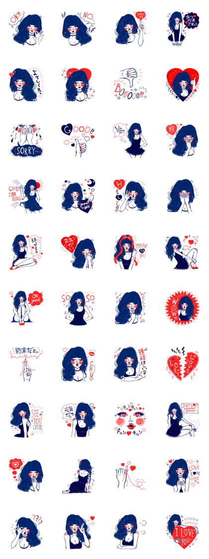 GINZA-GIRL(HIGH-QUALITY sticker vol3)
