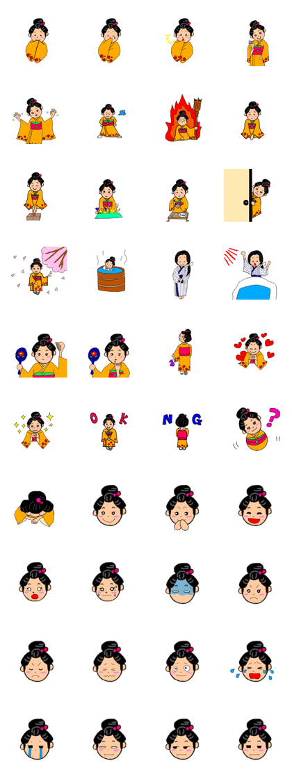 Kimono sticker