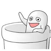 Mischievous stamp of ghost