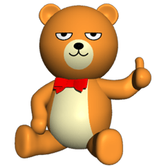 3D teddy bear