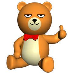 3d teddy bear stickers hotsell